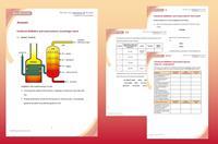 Example pages from the teacher guidance showing answers, and student worksheets at three levels
