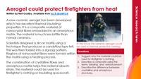 EiC summary slide fromComposite fibre could protect firefighters from extreme heat for use when teaching composite materials