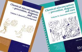 Covers of volumes 1 and 2 of Chemical misconceptions