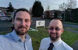 Paul (left) and David (right) – do say hello if you see us!