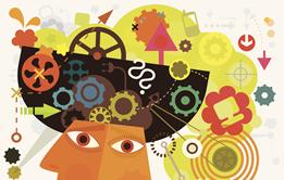 Information overload illustration