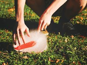 A balloon bursting