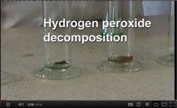 Hydrogen peroxide decomposition video still