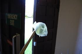 Using a food bag for the experiment