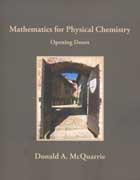 Cover of Mathematics for physical chemistry: opening doors