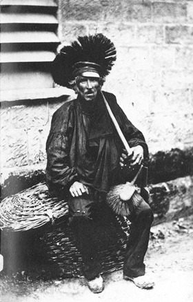 A chimney sweeper in 1850