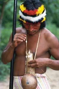 A South American Indian with arrows