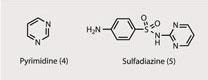 Structures (4) pyrimidine (5) sulfadiazine