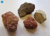 Figure 4 - A selection of volcanic rocks from the mountains of New Zealand