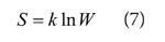 Boltzmann's formula for the statistical definition of entropy