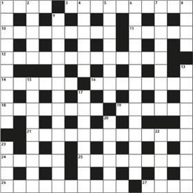 Quick chemistry crossword