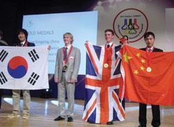 David Edey (third from left) at the International Chemistry Olympiad