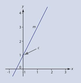 Figure 1 - Key parameters of a straight line graph