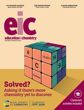Cover, Education in Chemistry, May 2019