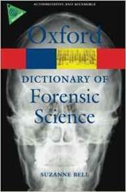 cover of Oxford dictionary of forensic science