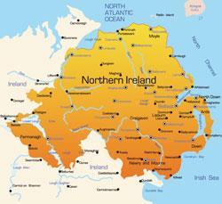 Map of Northern Ireland