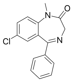 Diazepam - chemical structure