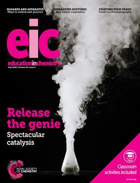 Education in Chemistry magazine cover, July 2018