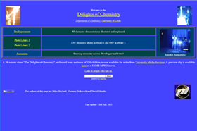 Delights of chemistry webpage