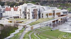 The Scottish Parliament buildings in Edinburgh