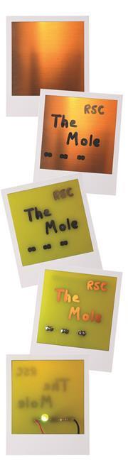 Images for each step in making a printed circuit board