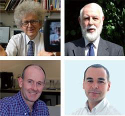 Clockwise, from top left: Martyn Poliakoff, John Oversby, David Fox and David McGarvey