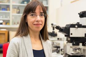 Conservation scientist sitting in her laboratory