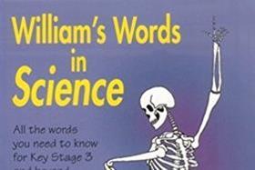 William's words in science cover