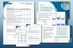 Previews of some of the slides and worksheet pages that make up this resource