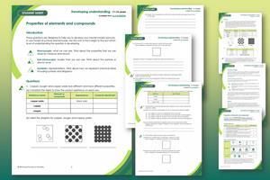 Example pages from the resource including a student worksheet and teacher notes