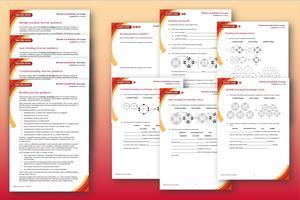 Example pages from the student worksheets and teacher notes that make up this resource
