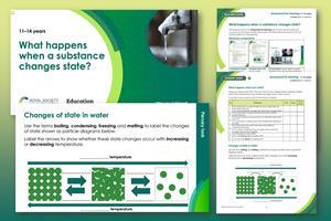 What happens when a substance changes state