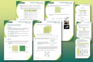 Example pages from the resource including a student worksheet and teacher notes
