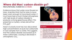 Preview image Locking up CO2 on Mars summary slide