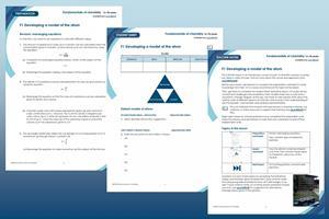 Example pages from the preparation worksheet, student sheet and teacher notes that make up this resource