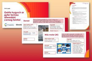 Tudalennau enghreifftiol sy'n ffurfio'r adnodd hwn