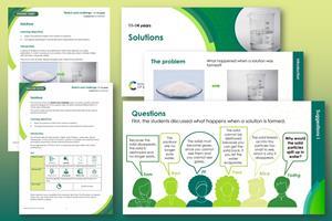 Example pages from the student worksheet and teacher notes that make up this resource