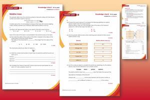 Example pages from the worksheets plus teacher notes with answers