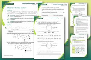 Example pages from the student worksheet and teacher notes that make up this resource