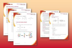 Previews of the Review my learning: amino acids teacher guidance and scaffolded student sheets