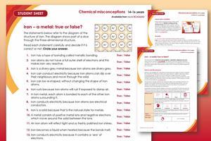 Example pages from the student worksheet and teacher notes that make up this resource