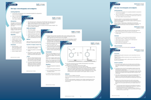 Example pages from the student sheet and teacher notes that make up this resource