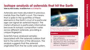 Preview image of origins of asteroid summary slide