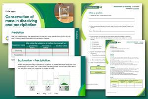 Previews of some of the slides and worksheet pages that make up this resource