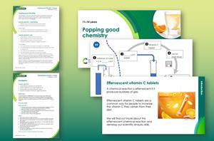 Example pages from teacher notes, student worksheet and classroom slides that make up this resource