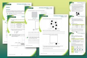 Example pages from the student worksheet and teacher notes that make up this resource