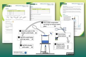 Dissolved substances in tap water and seawater index image