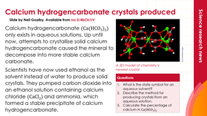 Preview image calcium bicarbonate crystals