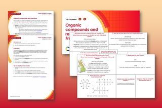 A collection of screenshots showing teacher notes and presentation slides