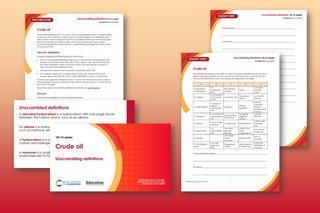 A collection of screenshots showing teacher notes, student slides and student sheet